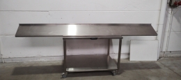 Stainless steel wall shelf 290x36 cm